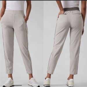 Athleta Brooklyn Textured Ankle Pant – City Stripe, Size 4P